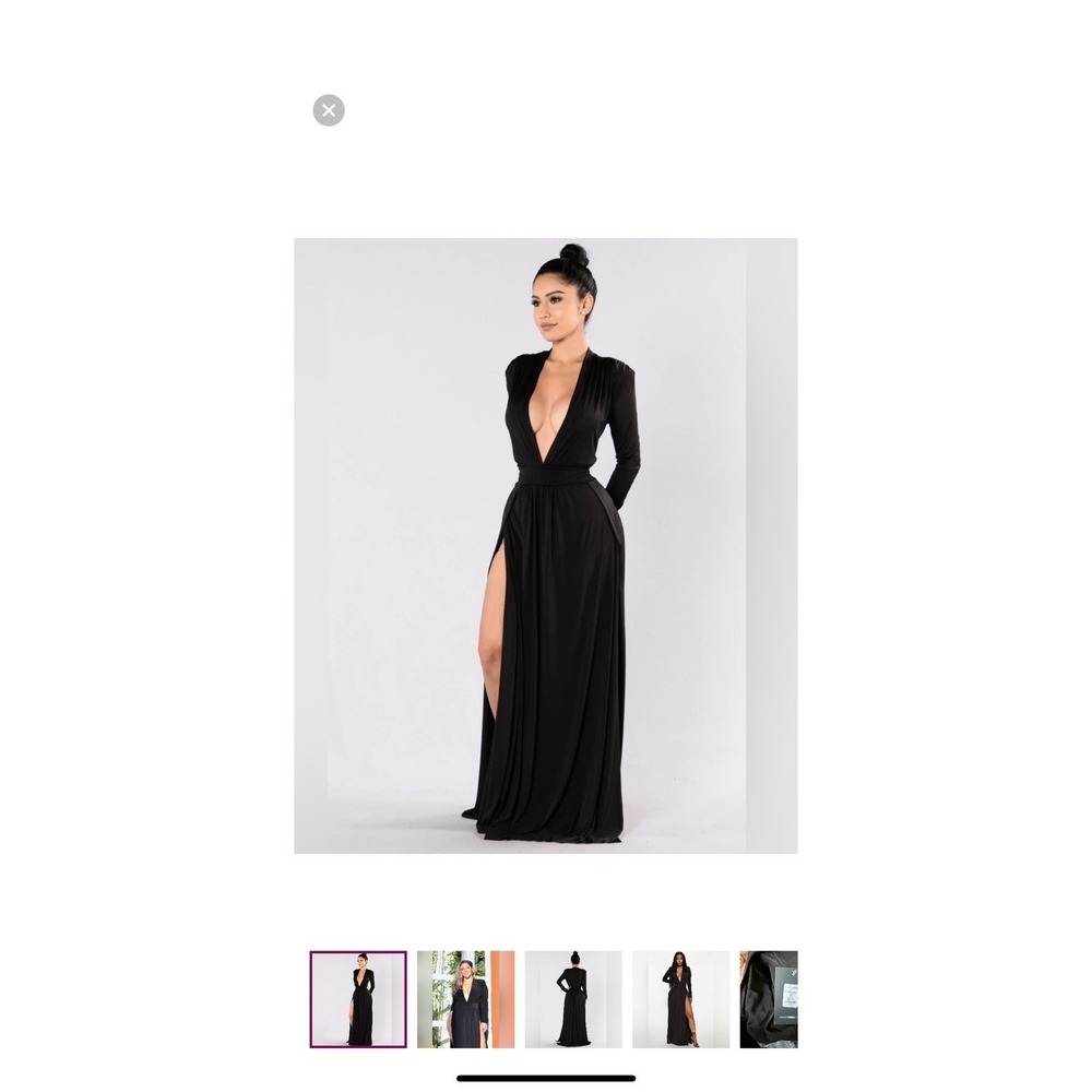 Fashion Nova Spree Black Dress NWT Sexy Miami Style Black Tie Travel Ready